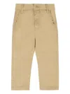 Tommy Hilfiger Junior Stretch-cotton Chinos In Nude