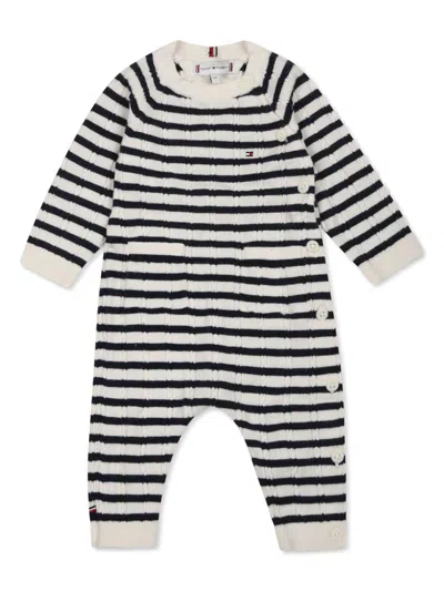 Tommy Hilfiger Junior Babies' Stripe Romper In White
