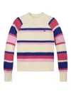 Tommy Hilfiger Junior Striped Knitted Top In Neutrals