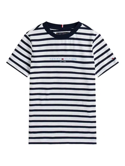 Tommy Hilfiger Junior Babies' Striped Shorts Set In Blue