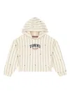 Tommy Hilfiger Junior Striped Stars Hoodie In Gold