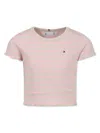 Shop Tommy Hilfiger Junior Striped T-shirt In Pink