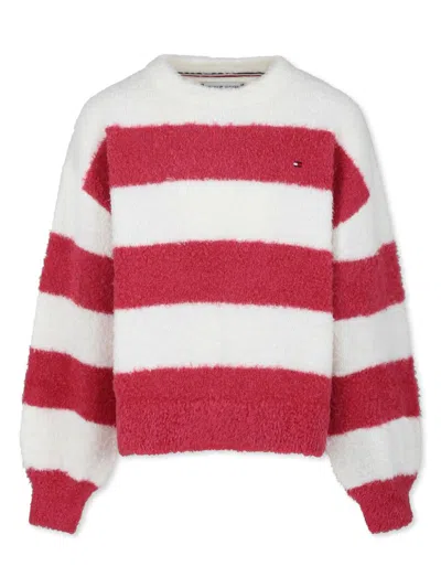 Tommy Hilfiger Junior Kids' Stripes Jumper In White