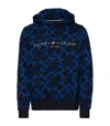 Tommy Hilfiger Junior Sweatshirt With Tone-on-tone Monogram In Blu