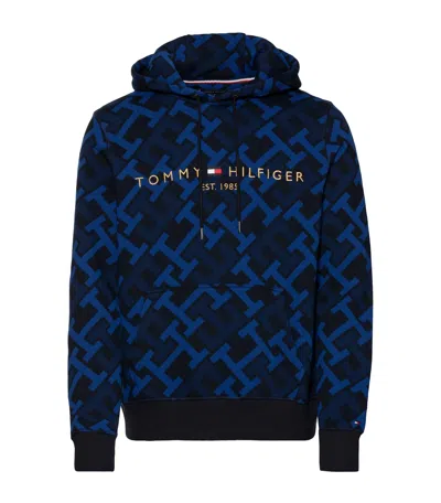 Tommy Hilfiger Junior Kids' Sweatshirt With Tone-on-tone Monogram In Blu