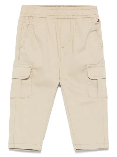 Tommy Hilfiger Junior Babies' Tapered Cargo Pants In Neutrals