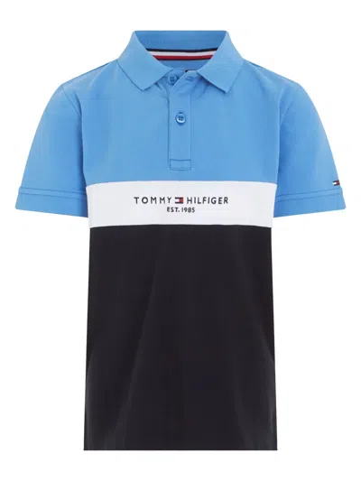 Tommy Hilfiger Junior Kids' Th Established Polo Shirt In Blue