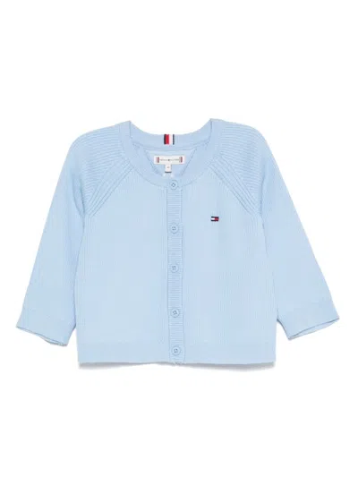 Tommy Hilfiger Junior Babies' Three-quarter Sleeves Cardigan In Blue