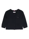 Tommy Hilfiger Junior Three-quarter Sleeves Cardigan In Blue