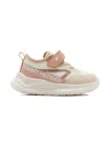 Tommy Hilfiger Junior Touch-strap Mesh Sneakers In Neutral