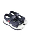 Tommy Hilfiger Junior Touch-strap Sandals In Blue