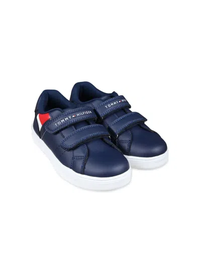 Tommy Hilfiger Junior Kids' Touch-strap Sneakers In Blue