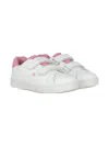 Tommy Hilfiger Junior Touch-strap Sneakers In White