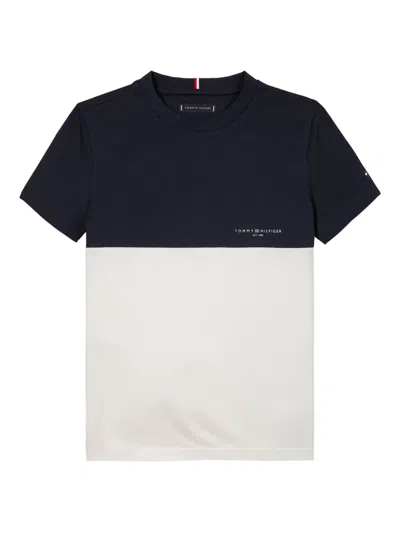 Tommy Hilfiger Junior Babies' Two-tone T-shirt In Blue
