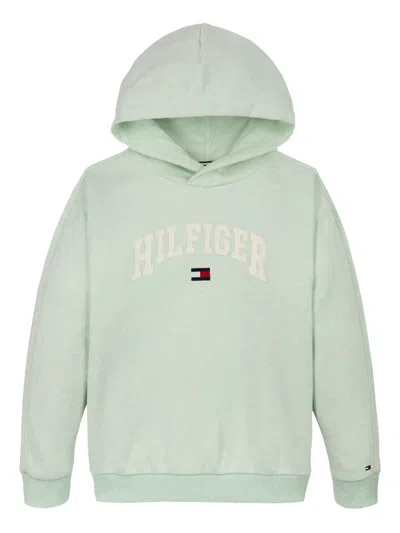 Tommy Hilfiger Junior Kids' Varsity-logo Hoodie In Green
