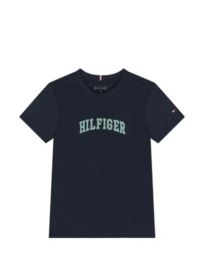 Tommy Hilfiger Junior Kids' Varsity T-shirt In Blue