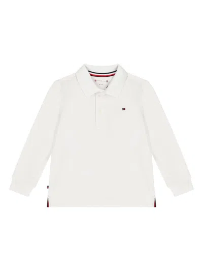 Tommy Hilfiger Junior Babies' Younger Boys Polo Shirt In White
