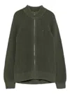 Tommy Hilfiger Junior Zip-up Cardigan In Green