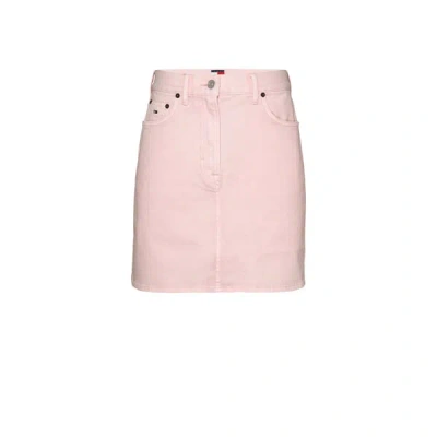 Tommy Hilfiger Jupe Droite En Coton In Pink