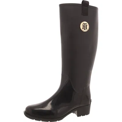 Tommy Hilfiger Karissa Womens Waterproof Outdoor Knee-high Boots In Black