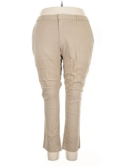 Pre-owned Tommy Hilfiger Khaki Pant In Brown