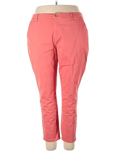 Pre-owned Tommy Hilfiger Khaki Pant In Pink