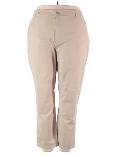 Pre-owned Tommy Hilfiger Khaki Pant In Tan