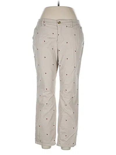 Pre-owned Tommy Hilfiger Khaki Pant In White