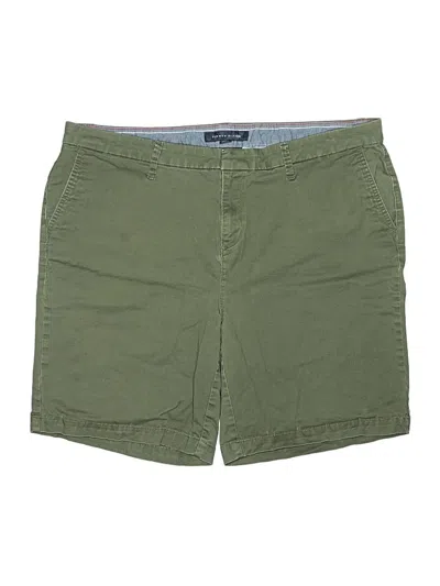 Pre-owned Tommy Hilfiger Khaki Shorts In Green