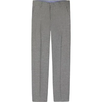 Tommy Hilfiger Kids' Brushed Herringbone Dress Pants In Gray