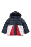 Tommy Hilfiger Kids' Channel Quilted Hooded Puffer Jacket In Multi