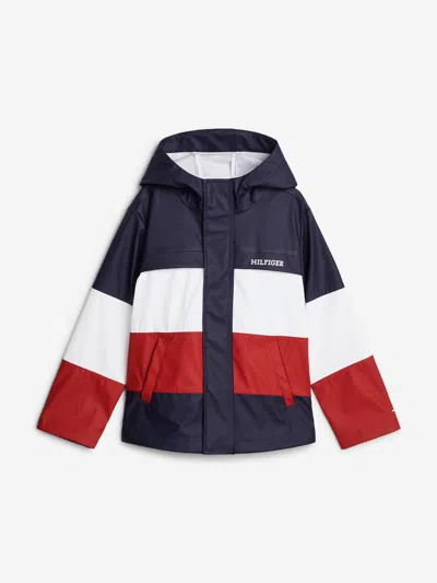 Tommy Hilfiger Kids Colourblock Windbreaker In Multicoloured