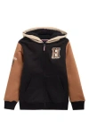 Tommy Hilfiger Kids' Elevated Fleece Lined Hoodie In Black