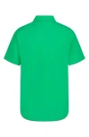 Tommy Hilfiger Kids' End On End Short Sleeve Shirt In Irish Green