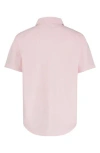 Tommy Hilfiger Kids' End On End Short Sleeve Shirt In Rose Shadow