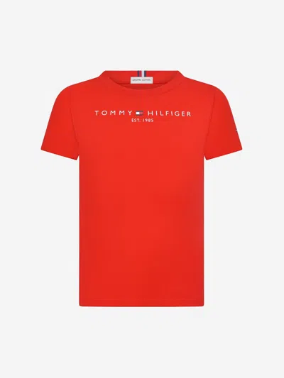 Tommy Hilfiger Kids Essential Short Sleeve T-shirt In Red
