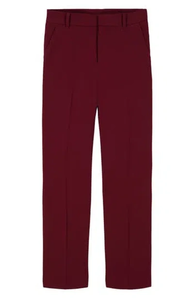 Tommy Hilfiger Kids' Flex Stretch Twill Performance Dress Pants In Burgundy