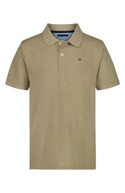 Tommy Hilfiger Kids' Ivy Cotton Blend Knit Polo In Brown