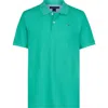 Tommy Hilfiger Kids' Ivy Cotton Polo In Aqua Green