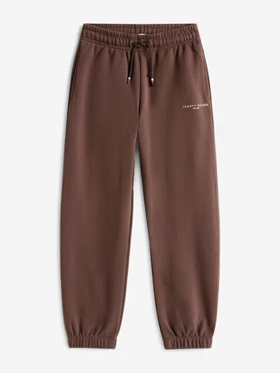 Tommy Hilfiger Kids Mini Corp Joggers In Brown