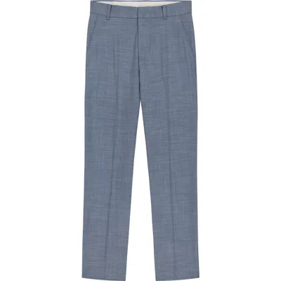 Tommy Hilfiger Kids' Sharkskin Stretch Twill Pants In Med Blue