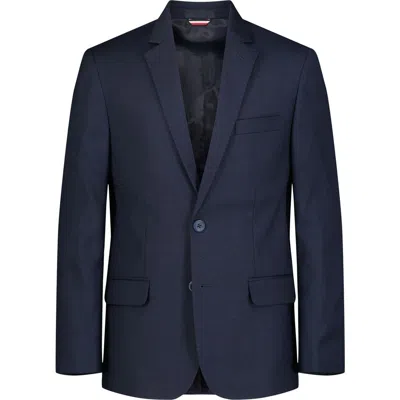 Tommy Hilfiger Kids' Stretch Sharkskin Sport Coat In Dark Blue