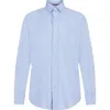 Tommy Hilfiger Big Boys Long Sleeve Stretch Solid Twill Shirt In Blue