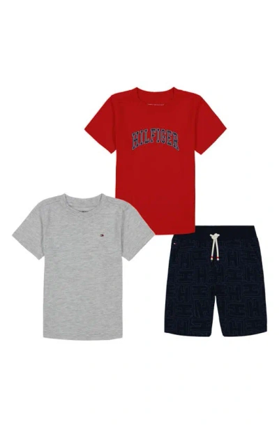 Tommy Hilfiger Kids' T-shirt & Shorts Set In Red Multi