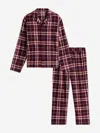 Tommy Hilfiger Kids Tartan Pj Set In Blue