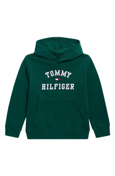 Tommy Hilfiger Kids' The Varsity Graphic Hoodie In Green