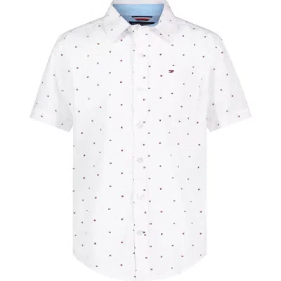 Tommy Hilfiger Kids' Tommy Flag Short-sleeve Button-up Shirt