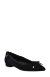 Tommy Hilfiger Kimio Pointed Toe Flat In Black
