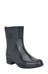 Tommy Hilfiger Crest Rain Boot In Black