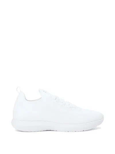 Tommy Hilfiger Knit Lightweight Mono-sock Lace-up Sneakers In White